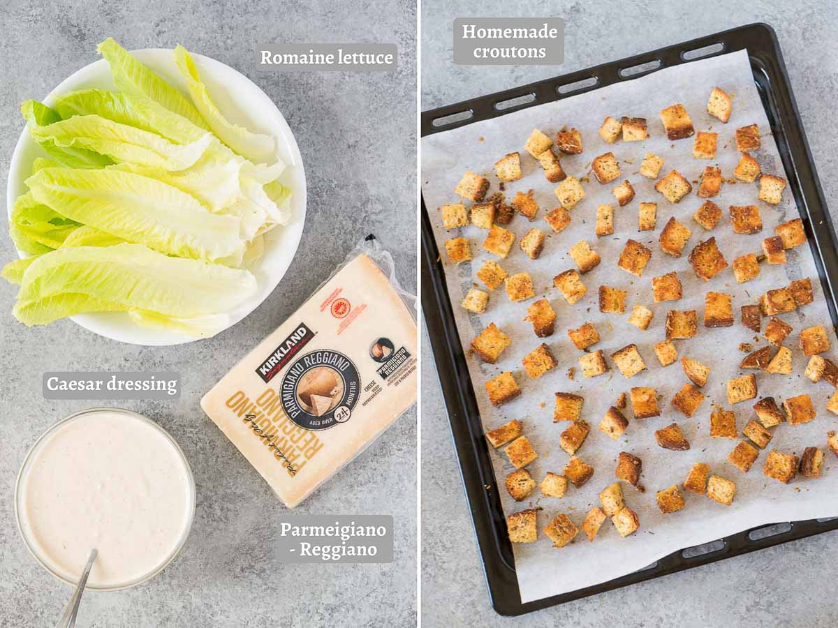 caesar salad ingredients - everything you need
