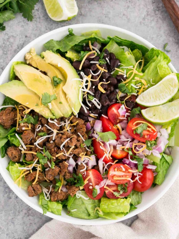 Taco沙拉碗顶