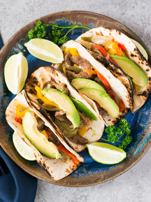 即时波特牛排Fajitas带修补板
